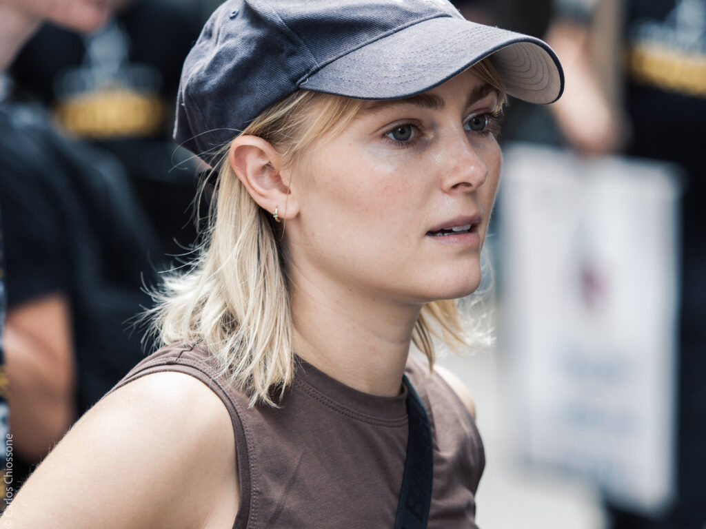 AnnaSophia Robb at WAG SAG-AFTRA picket line in front of Netflix - NYC